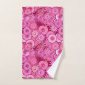Fractal Swirl Pattern, Magenta, Pink en Burgundy Bad Handdoek (Handdoek)