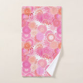 Fractal Swirl Pattern, Shades of Pink and Coral Bad Handdoek (Handdoek)