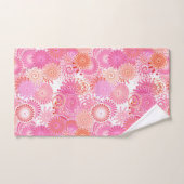 Fractal Swirl Pattern, Shades of Pink and Coral Bad Handdoek (Handdoek)