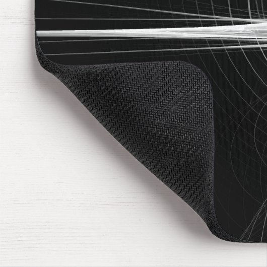 Fractal Swirl - zwart Muismat (Hoek)