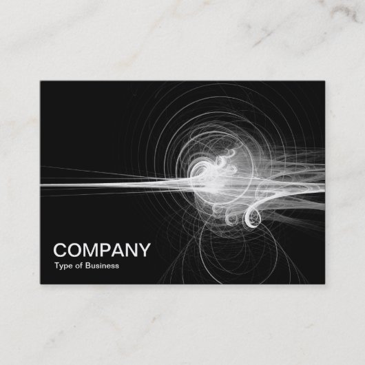Fractal Swirl - zwart Visitekaartje (Voorkant)