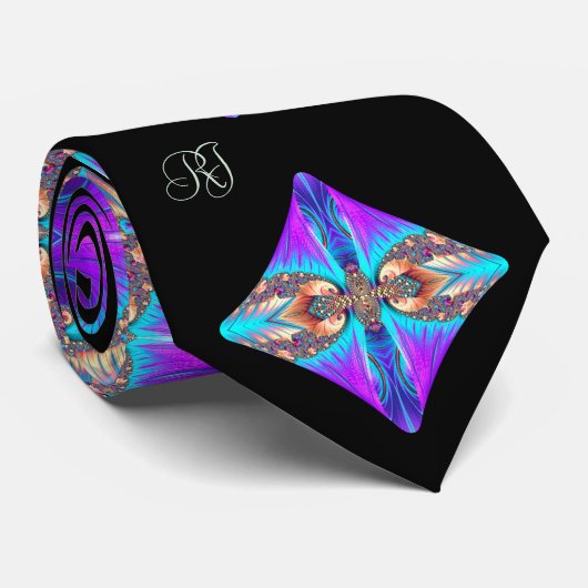 Fractal symmetrische stropdas (Opgerold)