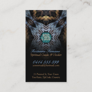 Fractal Tapestry met Logo Visitekaartjes