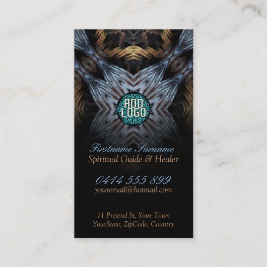 Fractal Tapestry met Logo Visitekaartjes (Voorkant)