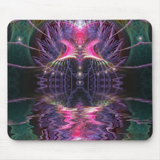 Fractal Temple Mousepad Muismat (Voorkant)