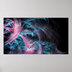 Fractal texture background design poster