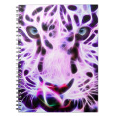 Fractal Tiger Closeup Notitieboek (Voorkant)