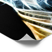 Fractal tijger poster (Hoek)