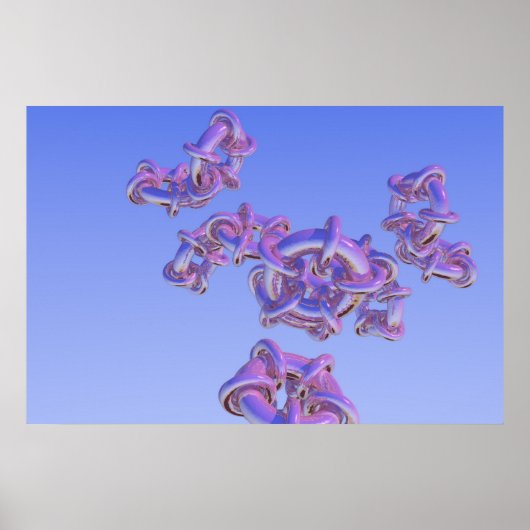 Fractal Torus Progressie 3 Poster (Voorkant)