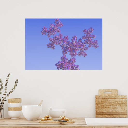 Fractal Torus Progressie 4 Poster (Keuken)