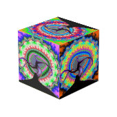 Fractal Tree Custom 4" Photo Cube Kubus (Achter hoekig)