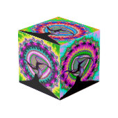 Fractal Tree Custom 4" Photo Cube Kubus (Voorkant hoekig)