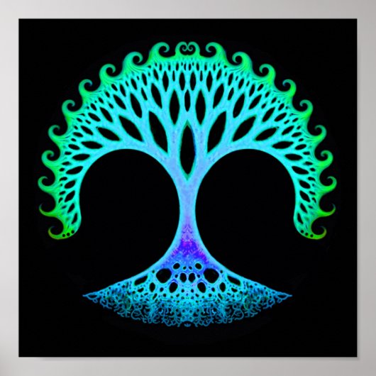 Fractal Tree of Life Inspiration Poster (Voorkant)