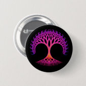 Fractal Tree of Life Inspiration Ronde Button 5,7 Cm (Voorkant /achterkant)