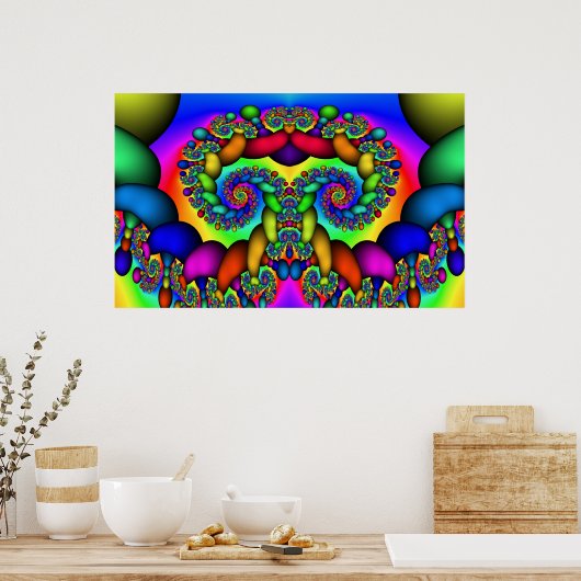 Fractal Tree of Life Poster (Keuken)