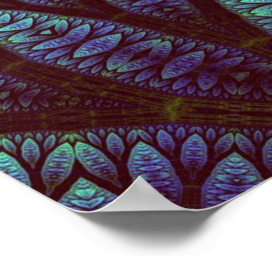 Fractal Tree Pattern Poster (Hoek)