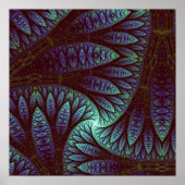 Fractal Tree Pattern Poster (Voorkant)