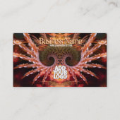 Fractal Tree Visionary New age met Logo Business C Visitekaartje (Achterkant)