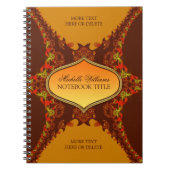 Fractal Tribal Wings Notitieboek (Voorkant)