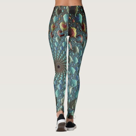 Fractal trippy leggings (Achterkant)