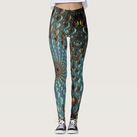 Fractal trippy leggings (Voorkant)