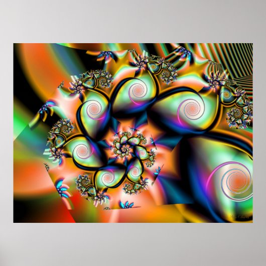 Fractal Tropical Smoothie Poster (Voorkant)