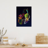Fractal - Tropische vis Poster (Keuken)