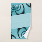 Fractal tuin azuur bad handdoek (Handdoek)