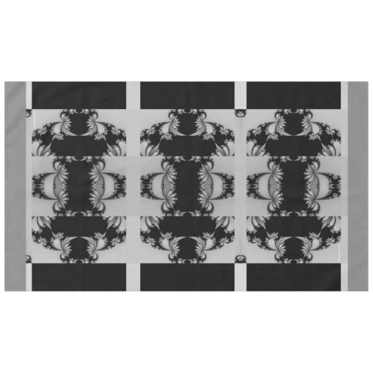 Fractal tuin grijs A Tafelkleed (Voorkant (Horizontaal))