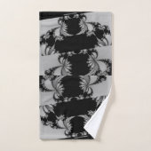 Fractal tuin grijs bad handdoek (Handdoek)