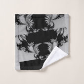 Fractal tuin grijs bad handdoek (Wasdoekje)
