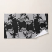 Fractal tuin grijs bad handdoek (Handdoek)