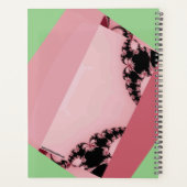 Fractal tuin groen & crèmekleurig planner (Achterkant)