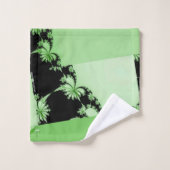 Fractal Tuin lime badhanddoekenset Bad Handdoek (Wasdoekje)