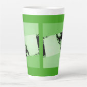 Fractal Tuin lime Latte Mok (Voorkant)