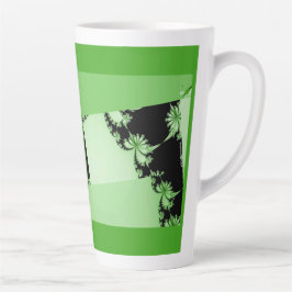 Fractal Tuin lime Latte Mok
