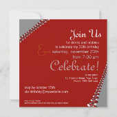 Fractal Twista Birthday Invitation Kaart (Achterkant)