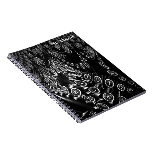 Fractal Typewriter Notitieboek (Rechterzijde)