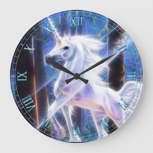 Fractal Unicorn Wall klok (Voorkant)