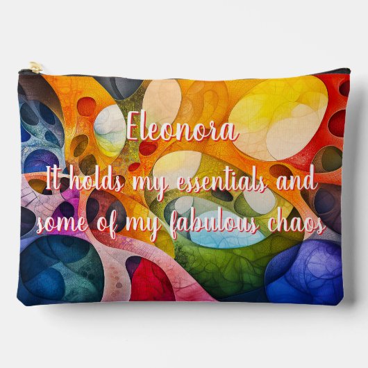 Fractal Universe - Fabulous Chaos Grote Pouch Etui (Voorkant)