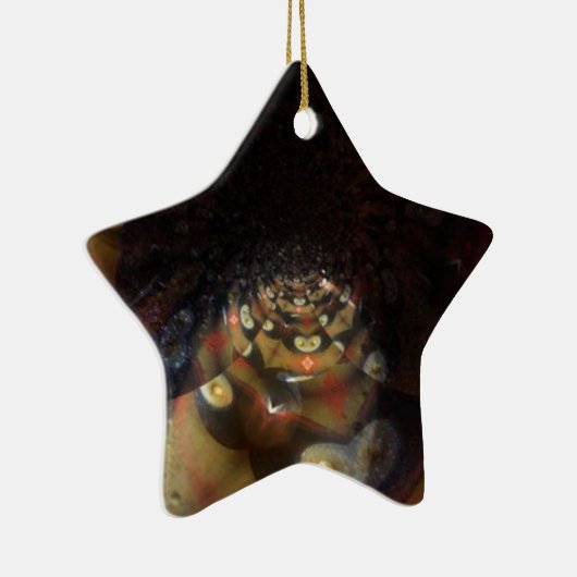 Fractal Uw Aangepaste Ster Ornament (Rechts)