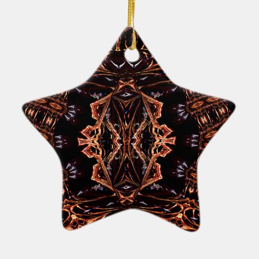 Fractal Uw Aangepaste Ster Ornament (Achterkant)