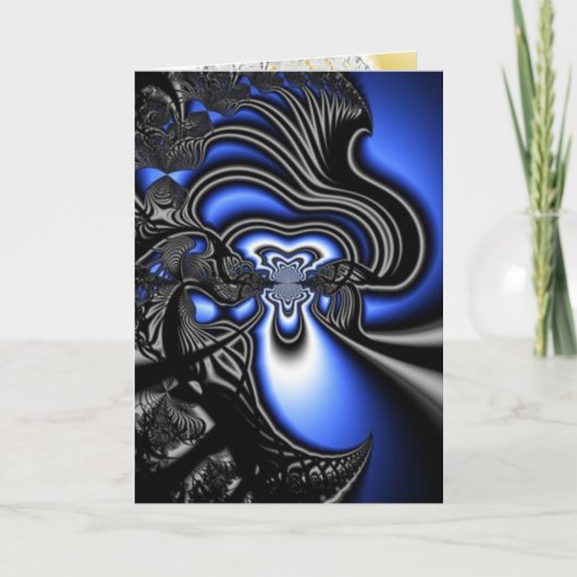 Fractal Vakantie Feestdagen Kaart (Voorkant)