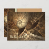 Fractal van de kaneel & van de Gember Art. Briefkaart (Voorkant / Achterkant)