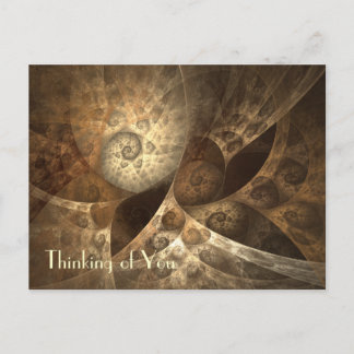 Fractal van de kaneel & van de Gember Art. Briefkaart