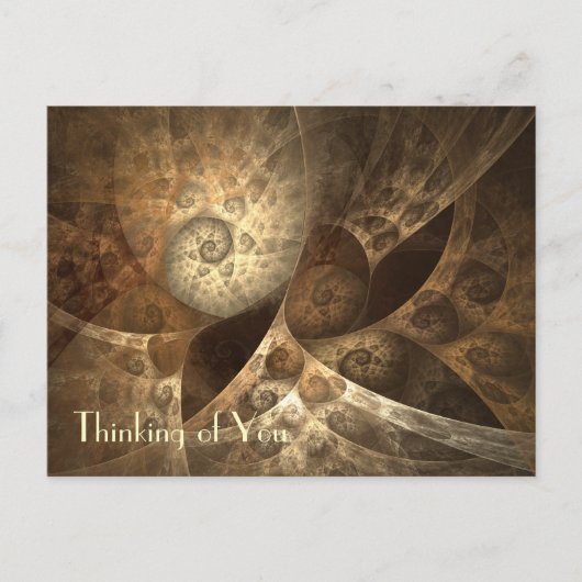 Fractal van de kaneel & van de Gember Art. Briefkaart (Voorkant)