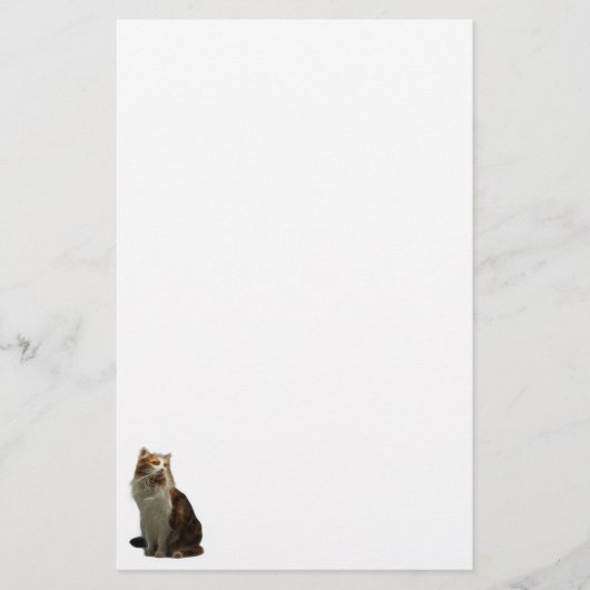 Fractal van de Kat van het calico Briefpapier (Voorkant)