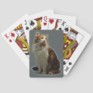 Fractal van de Kat van het calico Pokerkaarten