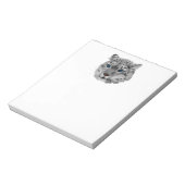 Fractal van de Luipaard van de sneeuw Notitieblok (Linkerzijde)