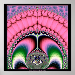 Fractal van de Pauw van Strutting Poster